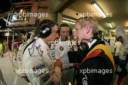 10.06.2010 Le Mans, France, Charly Lamm (BMW Team Schnitzer) is talking with engineers - 24 Hour of Le Mans 2010