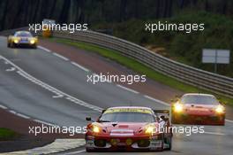 04-11.06.2010 Le Mans, France, #95 AF Corse Ferrari F430 GT: Giancarlo Fisichella, Jean Alesi, Toni Vilander - 24 Hour of Le Mans 2010