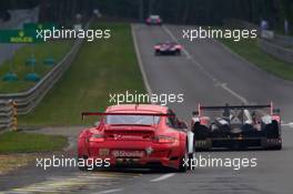 04-11.06.2010 Le Mans, France, #80 Flying Lizard Motorsport Porsche 911 GT3 RSR: Seth Neiman, Darren Law, Joerg Bergmeister - 24 Hour of Le Mans 2010