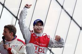 04-11.06.2010 Le Mans, France, Race winner Timo Bernhard celebrates on the podium - 24 Hour of Le Mans 2010