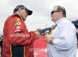 18.06. - 20.06.2010 Sonoma, USA BROOKLYN, MI - June 13, 2010:   Kevin Manion, crew chief for Jamie McMurray, and car owner Chip Ganassi before the Heluva Good! Sour Cream Dips 400 race at the Michigan International Speedway in Brooklyn, MI. - Infineon Raceway, Toyota Savemart 350, NASCAR, Sprint Cup Series