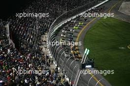 12.02.2010 Daytona, USA, Start of the Race - NASCAR Daytona 250 trucks, Daytona International Speedway