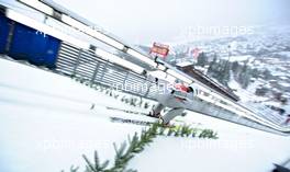 29.12.2010, Oberstdorf, Germany (GER): Fischer athlete on the inrun - FIS world cup ski jumping, four hills tournament, individual HS137, Oberstdorf (GER). www.xpb.cc. Â© Felgenhauer/xpb.cc. Every downloaded picture is fee-liable.