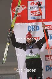 07.01.2011, Oberhof, Germany (GER): Arnd Peiffer (GER), Fischer, Salomon, Swix, adidas - IBU world cup biathlon, sprint men, Oberhof (GER). www.xpb.cc. © Manzoni/xpb.cc. Every downloaded picture is fee-liable.
