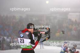 07.01.2011, Oberhof, Germany (GER): Simon Eder (AUT), Fischer, Rottefella, Swix - IBU world cup biathlon, sprint men, Oberhof (GER). www.xpb.cc. © Manzoni/xpb.cc. Every downloaded picture is fee-liable.