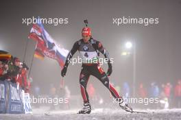 07.01.2011, Oberhof, Germany (GER): Arnd Peiffer (GER), Fischer, Salomon, Swix, adidas - IBU world cup biathlon, sprint men, Oberhof (GER). www.xpb.cc. © Manzoni/xpb.cc. Every downloaded picture is fee-liable.