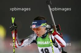 08.01.2011, Oberhof, Germany (GER): Sara Studebaker (USA), Rossignol, Rottefella, Exel, adidas  - IBU world cup biathlon, sprint women, Oberhof (GER). www.xpb.cc. © Manzoni/xpb.cc. Every downloaded picture is fee-liable.