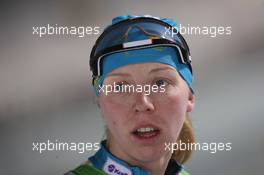 08.01.2011, Oberhof, Germany (GER): Elena Khrustaleva (KAZ), Fischer, Rottefella, Alpina, Swix - IBU world cup biathlon, sprint women, Oberhof (GER). www.xpb.cc. © Manzoni/xpb.cc. Every downloaded picture is fee-liable.