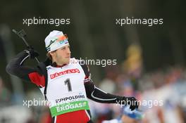 12.01.2011, Ruhpolding, Germany (GER): Toni Lang (GER), Madshus, Rottefella, Exel, adidas - IBU world cup biathlon, individual men, Ruhpolding (GER). www.xpb.cc. © Manzoni/xpb.cc. Every downloaded picture is fee-liable.