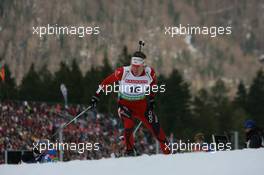 12.01.2011, Ruhpolding, Germany (GER): Emil Hegle Svendsen (NOR), Madshus, Rottefella, Swix, Odlo - IBU world cup biathlon, individual men, Ruhpolding (GER). www.xpb.cc. © Manzoni/xpb.cc. Every downloaded picture is fee-liable.