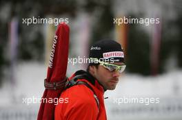 14.01.2011, Ruhpolding, Germany (GER): Simon Hallenbarter (SUI), Madshus, Rottefella, KV+, ODLO - IBU world cup biathlon, sprint men, Ruhpolding (GER). www.xpb.cc. © Manzoni/xpb.cc. Every downloaded picture is fee-liable.