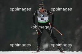 14.01.2011, Ruhpolding, Germany (GER): Matthias Simmen (SUI), Rossignol, Rottefella, Exel, ODLO - IBU world cup biathlon, sprint men, Ruhpolding (GER). www.xpb.cc. © Manzoni/xpb.cc. Every downloaded picture is fee-liable.