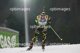 14.01.2011, Ruhpolding, Germany (GER): Martin Fourcade (FRA), Rossignol, Rottefella, OneWay, Odlo - IBU world cup biathlon, sprint men, Ruhpolding (GER). www.xpb.cc. © Manzoni/xpb.cc. Every downloaded picture is fee-liable.