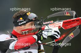 14.01.2011, Ruhpolding, Germany (GER): Christoph Sumann (AUT), Atomic, Leki  - IBU world cup biathlon, sprint men, Ruhpolding (GER). www.xpb.cc. © Manzoni/xpb.cc. Every downloaded picture is fee-liable.