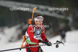 14.01.2011, Ruhpolding, Germany (GER): Ole Einar Bjoerndalen (NOR), Madshus, Rottefella, Odlo - IBU world cup biathlon, sprint men, Ruhpolding (GER). www.xpb.cc. © Manzoni/xpb.cc. Every downloaded picture is fee-liable.