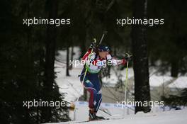 15.01.2011, Ruhpolding, Germany (GER): Sara Studebaker (USA), Rossignol, Rottefella, Exel, adidas  - IBU world cup biathlon, sprint women, Ruhpolding (GER). www.xpb.cc. © Manzoni/xpb.cc. Every downloaded picture is fee-liable.