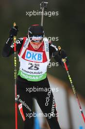15.01.2011, Ruhpolding, Germany (GER): Selina Gasparin (SUI), Rossignol, Rottefella, Leki, ODLO - IBU world cup biathlon, sprint women, Ruhpolding (GER). www.xpb.cc. © Manzoni/xpb.cc. Every downloaded picture is fee-liable.
