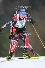 15.01.2011, Ruhpolding, Germany (GER): Magdalena Neuner (GER), Fischer, Rottefella, Exel, adidas - IBU world cup biathlon, sprint women, Ruhpolding (GER). www.xpb.cc. © Manzoni/xpb.cc. Every downloaded picture is fee-liable.