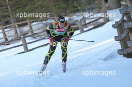 22.01.2011, Antholz, Italy (ITA): Anais Bescond (FRA), Madshus, Rottefella, Swix, OneWay - IBU world cup biathlon, relay women, Antholz (ITA). www.xpb.cc. © Manzoni/xpb.cc. Every downloaded picture is fee-liable.