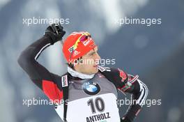 20.01.2011, Antholz, Italy (ITA): Arnd Peiffer (GER), Fischer, Salomon, Swix, adidas - IBU world cup biathlon, sprint men, Antholz (ITA). www.xpb.cc. © Manzoni/xpb.cc. Every downloaded picture is fee-liable.
