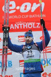 20.01.2011, Antholz, Italy (ITA): Anton Shipulin (RUS), Madshus, Rottefella, adidas - IBU world cup biathlon, sprint men, Antholz (ITA). www.xpb.cc. © Manzoni/xpb.cc. Every downloaded picture is fee-liable.