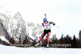 21.01.2011, Antholz, Italy (ITA): Miriam Goessner (GER), Fischer, Salomon, Swix, adidas - IBU world cup biathlon, sprint women, Antholz (ITA). www.xpb.cc. © Manzoni/xpb.cc. Every downloaded picture is fee-liable.