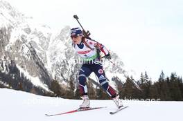 21.01.2011, Antholz, Italy (ITA): Laura Spector (USA), Madshus, Rottefella, adidas - IBU world cup biathlon, sprint women, Antholz (ITA). www.xpb.cc. © Manzoni/xpb.cc. Every downloaded picture is fee-liable.