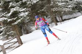 19.01.2011, Antholz, Italy (ITA): Olga Zaitseva (RUS), Madshus, Rottefella, Alpina, Swix, adidas - IBU world cup biathlon, training, Antholz (ITA). www.xpb.cc. © Manzoni/xpb.cc. Every downloaded picture is fee-liable.