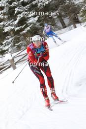 19.01.2011, Antholz, Italy (ITA): Ann Kristin Aafedt Flatland (NOR), Madshus, Rottefella, Alpina, Swix, ODLO - IBU world cup biathlon, training, Antholz (ITA). www.xpb.cc. © Manzoni/xpb.cc. Every downloaded picture is fee-liable.