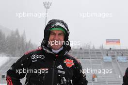 19.01.2011, Antholz, Italy (ITA): Fritz Fischer (GER), coach Team Germany - IBU world cup biathlon, training, Antholz (ITA). www.xpb.cc. © Manzoni/xpb.cc. Every downloaded picture is fee-liable.