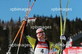 19.03.2011, Holmenkollen, Norway (NOR): Anastasiya Kuzmina (SVK), Fischer, Salomon, Exel - IBU world cup biathlon, pursuit women, Holmenkollen (NOR). www.xpb.cc. © Manzoni/xpb.cc. Every downloaded picture is fee-liable.