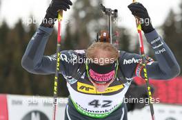 17.03.2011, Holmenkollen, Norway (NOR): Christian Stebler (SUI), Rossignol, Rottefella, ODLO - IBU world cup biathlon, sprint men, Holmenkollen (NOR). www.xpb.cc. © Manzoni/xpb.cc. Every downloaded picture is fee-liable.
