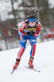17.03.2011, Holmenkollen, Norway (NOR): Maxim Maksimov (RUS), Madshus, Rottefella, Swix, adidas - IBU world cup biathlon, sprint men, Holmenkollen (NOR). www.xpb.cc. © Manzoni/xpb.cc. Every downloaded picture is fee-liable.