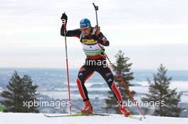 17.03.2011, Holmenkollen, Norway (NOR): Andreas Birnbacher (GER), Fischer, Rottefella, Alpina, Leki, adidas - IBU world cup biathlon, sprint men, Holmenkollen (NOR). www.xpb.cc. © Manzoni/xpb.cc. Every downloaded picture is fee-liable.