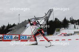 17.03.2011, Holmenkollen, Norway (NOR): Juliane Doell (GER), Fischer, Salomon, adidas - IBU world cup biathlon, sprint women, Holmenkollen (NOR). www.xpb.cc. © Manzoni/xpb.cc. Every downloaded picture is fee-liable.