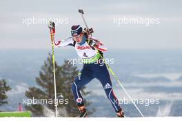 17.03.2011, Holmenkollen, Norway (NOR): Sara Studebaker (USA), Rossignol, Rottefella, Exel, adidas  - IBU world cup biathlon, sprint women, Holmenkollen (NOR). www.xpb.cc. © Manzoni/xpb.cc. Every downloaded picture is fee-liable.