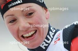 17.03.2011, Holmenkollen, Norway (NOR): Selina Gasparin (SUI), Rossignol, Rottefella, Leki, ODLO - IBU world cup biathlon, sprint women, Holmenkollen (NOR). www.xpb.cc. © Manzoni/xpb.cc. Every downloaded picture is fee-liable.