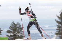 17.03.2011, Holmenkollen, Norway (NOR): Selina Gasparin (SUI), Rossignol, Rottefella, Leki, ODLO - IBU world cup biathlon, sprint women, Holmenkollen (NOR). www.xpb.cc. © Manzoni/xpb.cc. Every downloaded picture is fee-liable.