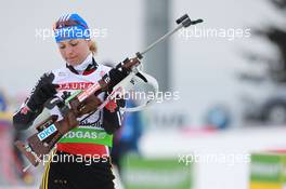 17.03.2011, Holmenkollen, Norway (NOR): Magdalena Neuner (GER), Fischer, Rottefella, Exel, adidas - IBU world cup biathlon, sprint women, Holmenkollen (NOR). www.xpb.cc. © Manzoni/xpb.cc. Every downloaded picture is fee-liable.
