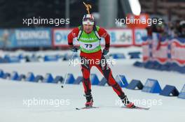 08.03.2011, Khanty-Mansiysk, Russia (RUS): Ole Einar Bjoerndalen (NOR), Madshus, Rottefella, Odlo - IBU world championships biathlon, individual men, Khanty-Mansiysk (RUS). www.xpb.cc. © Manzoni/xpb.cc. Every downloaded picture is fee-liable.