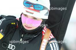 09.03.2011, Khanty-Mansiysk, Russia (RUS): Andrea Henkel (GER), Fischer, Rottefella, Exel, adidas, Toko - IBU world championships biathlon, individual women, Khanty-Mansiysk (RUS). www.xpb.cc. © Manzoni/xpb.cc. Every downloaded picture is fee-liable.