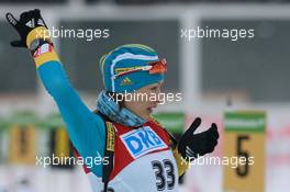 09.03.2011, Khanty-Mansiysk, Russia (RUS): Natalya Burdyga (URK), Fischer, Rottefella, Swix - IBU world championships biathlon, individual women, Khanty-Mansiysk (RUS). www.xpb.cc. © Manzoni/xpb.cc. Every downloaded picture is fee-liable.