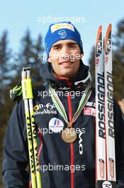 03.03.2011, Khanty-Mansiysk, Russia (RUS): Martin Fourcade (FRA), Rossignol, Rottefella, OneWay, Odlo - IBU world championships biathlon, medals, Khanty-Mansiysk (RUS). www.xpb.cc. © Manzoni/xpb.cc. Every downloaded picture is fee-liable.