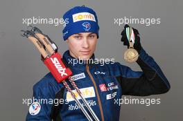 18.03.2011, Khanty-Mansiysk, Russia (RUS): Alexis Boeuf (FRA), Salomon, Swix, OneWay - IBU world championships biathlon, medals, Khanty-Mansiysk (RUS). www.xpb.cc. © Manzoni/xpb.cc. Every downloaded picture is fee-liable.