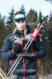 03.03.2011, Khanty-Mansiysk, Russia (RUS): Alexis Boeuf (FRA), Salomon, Swix, OneWay - IBU world championships biathlon, medals, Khanty-Mansiysk (RUS). www.xpb.cc. © Manzoni/xpb.cc. Every downloaded picture is fee-liable.