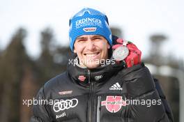 03.03.2011, Khanty-Mansiysk, Russia (RUS): Michael Greis (GER), Madshus, Rottefella, OneWay, adidas - IBU world championships biathlon, medals, Khanty-Mansiysk (RUS). www.xpb.cc. © Manzoni/xpb.cc. Every downloaded picture is fee-liable.