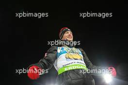 11.03.2011, Khanty-Mansiysk, Russia (RUS): Tarjei Boe (NOR), Fischer, Rottefella, Swix, ODLO - IBU world championships biathlon, medals, Khanty-Mansiysk (RUS). www.xpb.cc. © Manzoni/xpb.cc. Every downloaded picture is fee-liable.