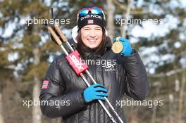 03.03.2011, Khanty-Mansiysk, Russia (RUS): Ann Kristin Aafedt Flatland (NOR), Madshus, Rottefella, Alpina, Swix, ODLO - IBU world championships biathlon, medals, Khanty-Mansiysk (RUS). www.xpb.cc. © Manzoni/xpb.cc. Every downloaded picture is fee-liable.