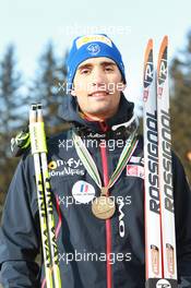 03.03.2011, Khanty-Mansiysk, Russia (RUS): Martin Fourcade (FRA), Rossignol, Rottefella, OneWay, Odlo - IBU world championships biathlon, medals, Khanty-Mansiysk (RUS). www.xpb.cc. © Manzoni/xpb.cc. Every downloaded picture is fee-liable.