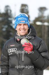 03.03.2011, Khanty-Mansiysk, Russia (RUS): Michael Greis (GER), Madshus, Rottefella, OneWay, adidas - IBU world championships biathlon, medals, Khanty-Mansiysk (RUS). www.xpb.cc. © Manzoni/xpb.cc. Every downloaded picture is fee-liable.